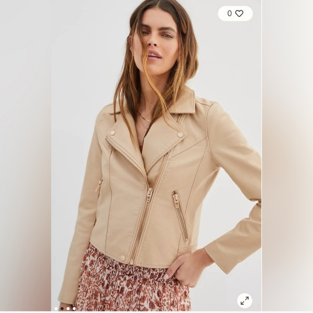 Anthropologie and Blank NYC collab  Tan Women's Jacket